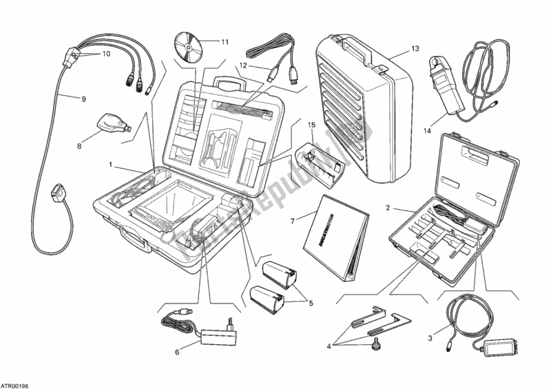 Todas as partes de Verificar Dds Do Instrumento do Ducati Monster 659 Australia 2012